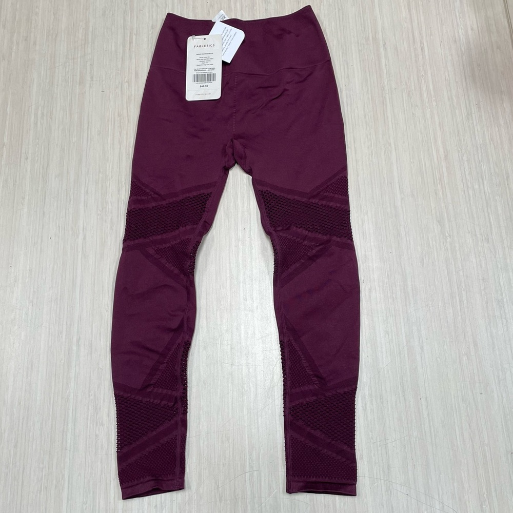 NEW Fabletics Seamless Mosaic High-Waisted 7/8 Legging Size XS